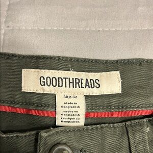 Goodthreads Army Green Trousers